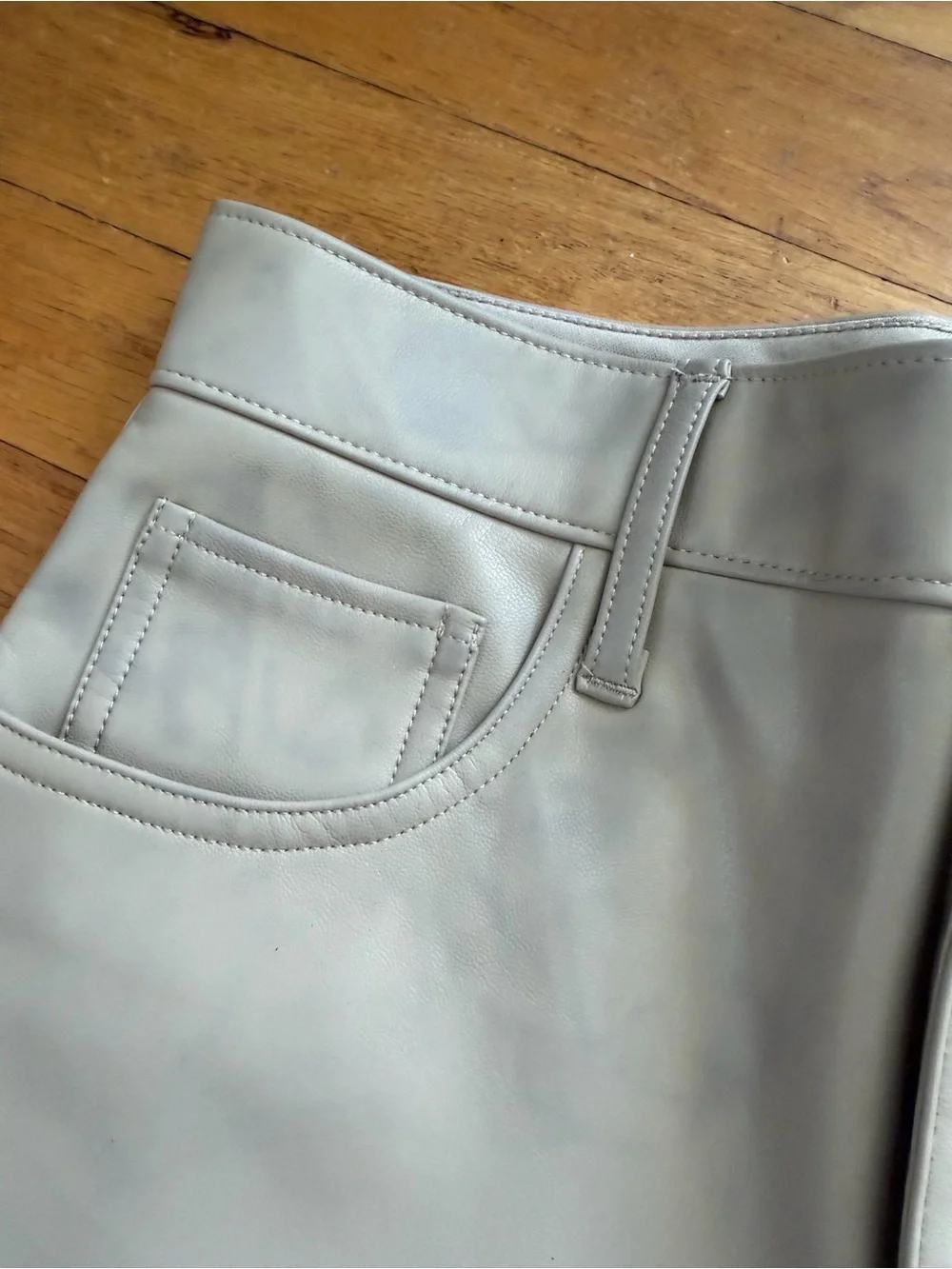 Abercrombie Ultra High Rise Leather Pants